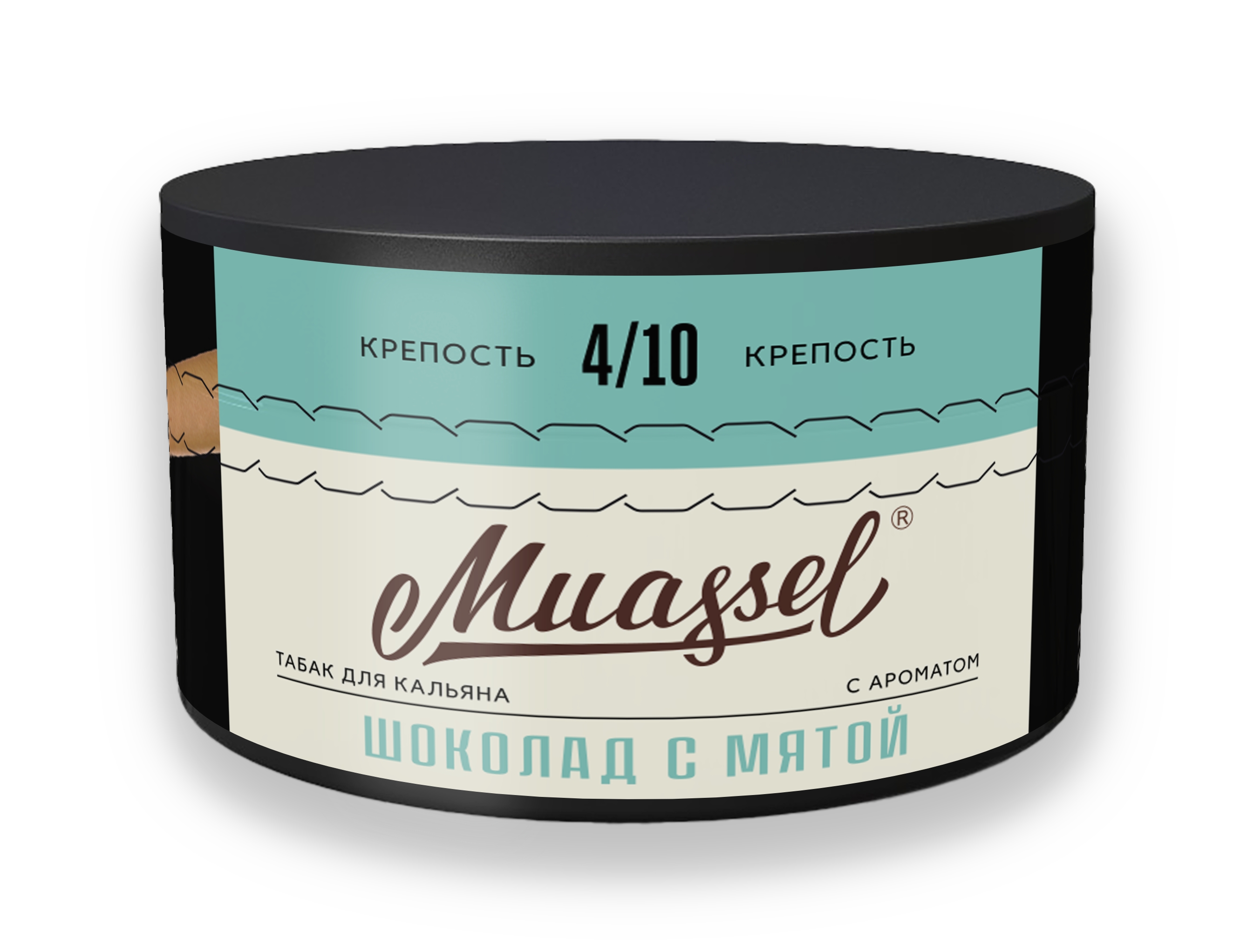 Табак для кальяна - Muassel Medium 4/10 - ШОКОЛАД С МЯТОЙ ( с ароматом шоколад с мятой ) - 200 г