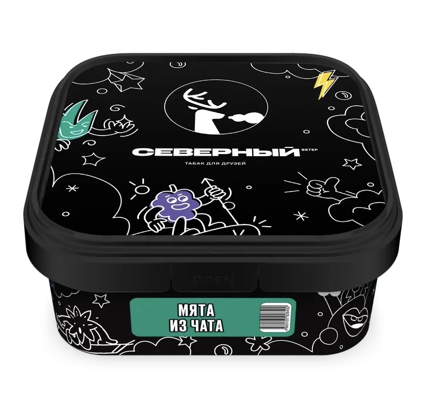 Табак для кальяна - Северный - МЯТА ИЗ ЧАТА ( с ароматом мята ) - 200 г