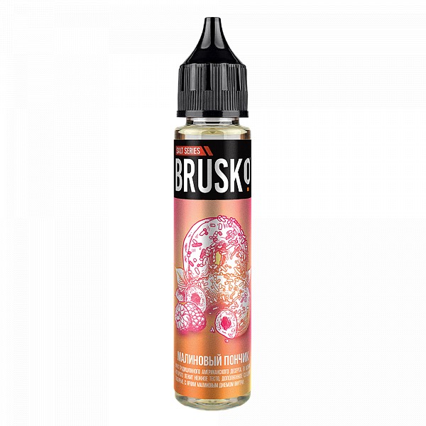 Жидкость - Brusko - Salt 50 - Малиновый пончик - 30 ml