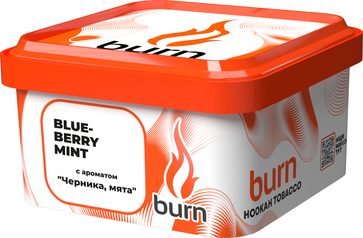 Табак для кальяна - Burn - BLUEBERRY MINT - ( с ароматом ЧЕРНИКА - МЯТА ) - 200 г