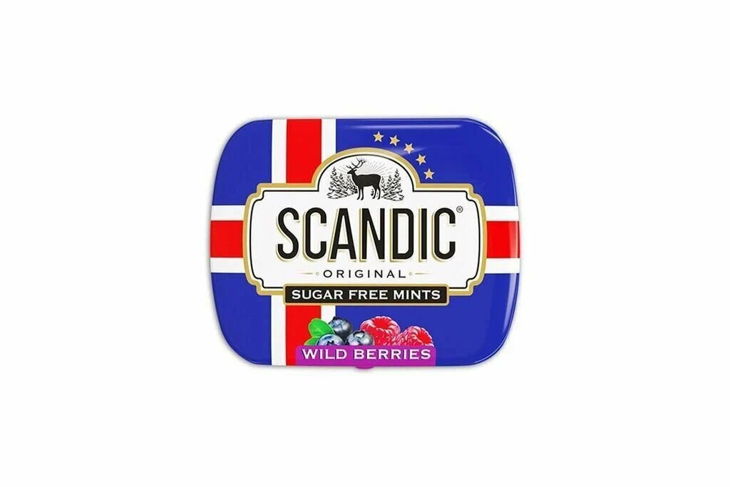 Конфеты - Scandic - Лесные ягоды (без сахара) - 14 г