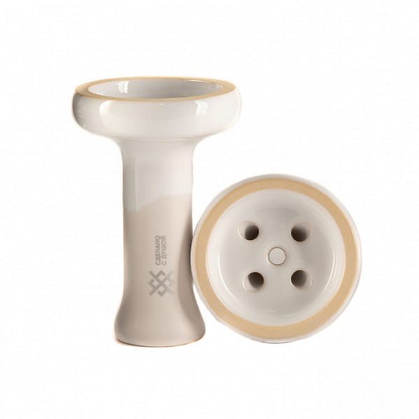 Чаша для кальяна - Облако х Душа White - Evil Glaze белая