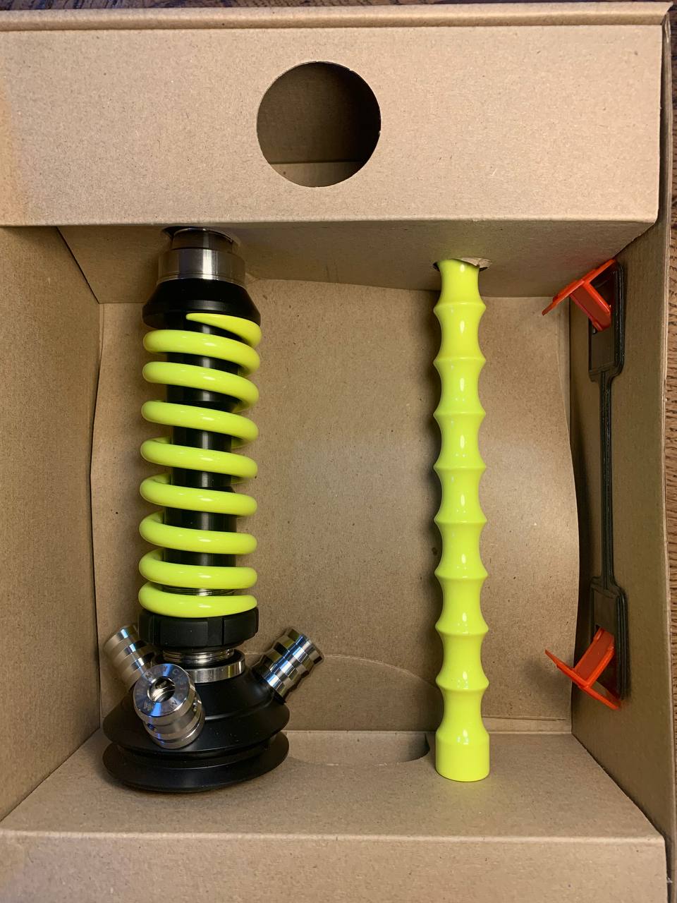 Кальян - Mamay - Coilovers Micro - ( Черная шахта - желтая флуоресцентная спираль )