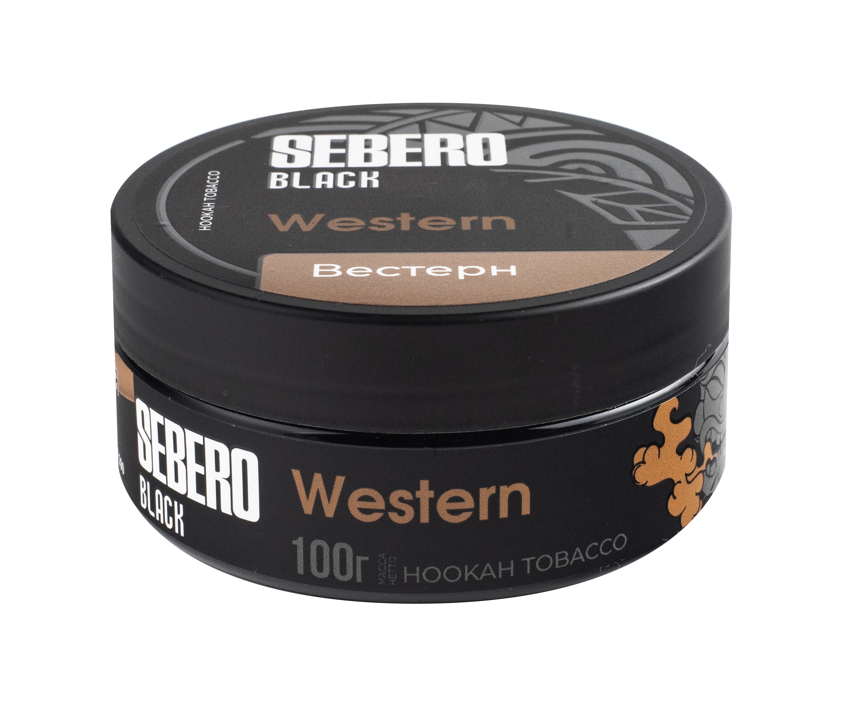 Табак для кальяна - Sebero black - Western ( с ароматом чернослив алкоголь холодок ) - 100 г