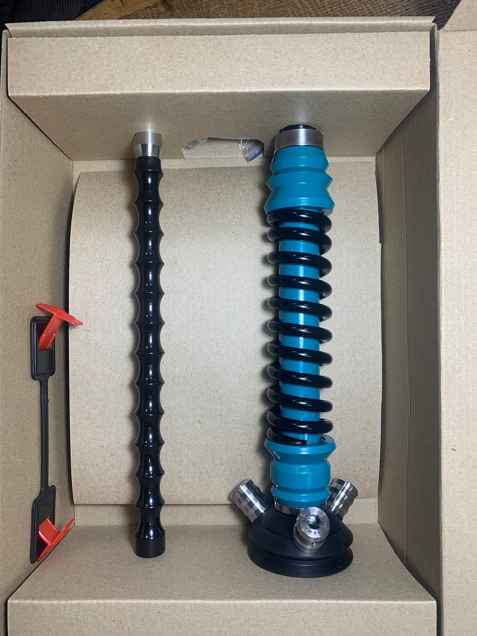 Кальян - Mamay - Coilovers Mini - ( Морская волна шахта - черная спираль )