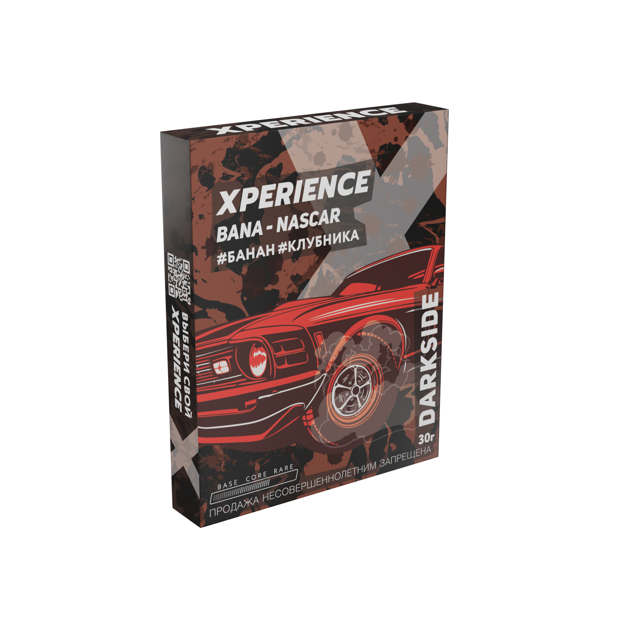 Табак для кальяна - Darkside Xperience - Bana - Nascar ( с ароматом клубника банан ) - 30 г