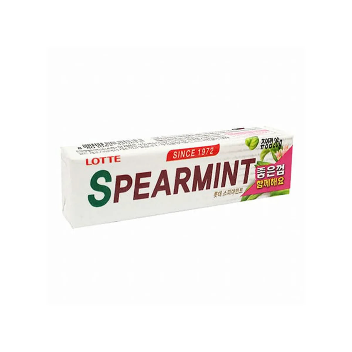 Жевательная резинка - Lotte - Spearmint - 26 г