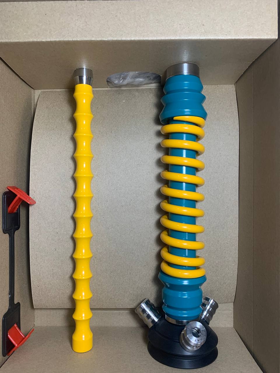 Кальян - Mamay - Coilovers Mini - ( Морская волна шахта - желтая спираль )