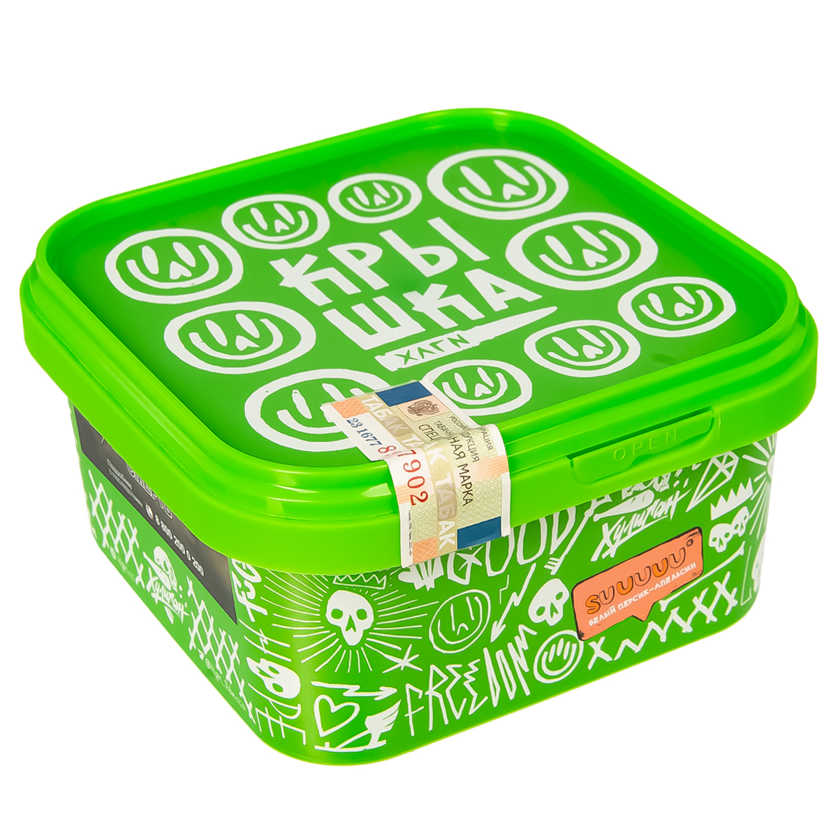 Табак для кальяна - Хулиган - SUUUUU ( с ароматом белый персик - апельсин ) - 200 г