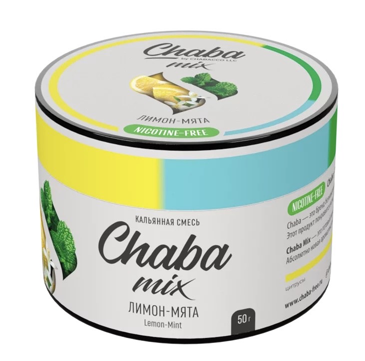 Бестабачная смесь для кальяна - Chaba - Lemon Mint ( с ароматом лимон с мятой ) - 50 г