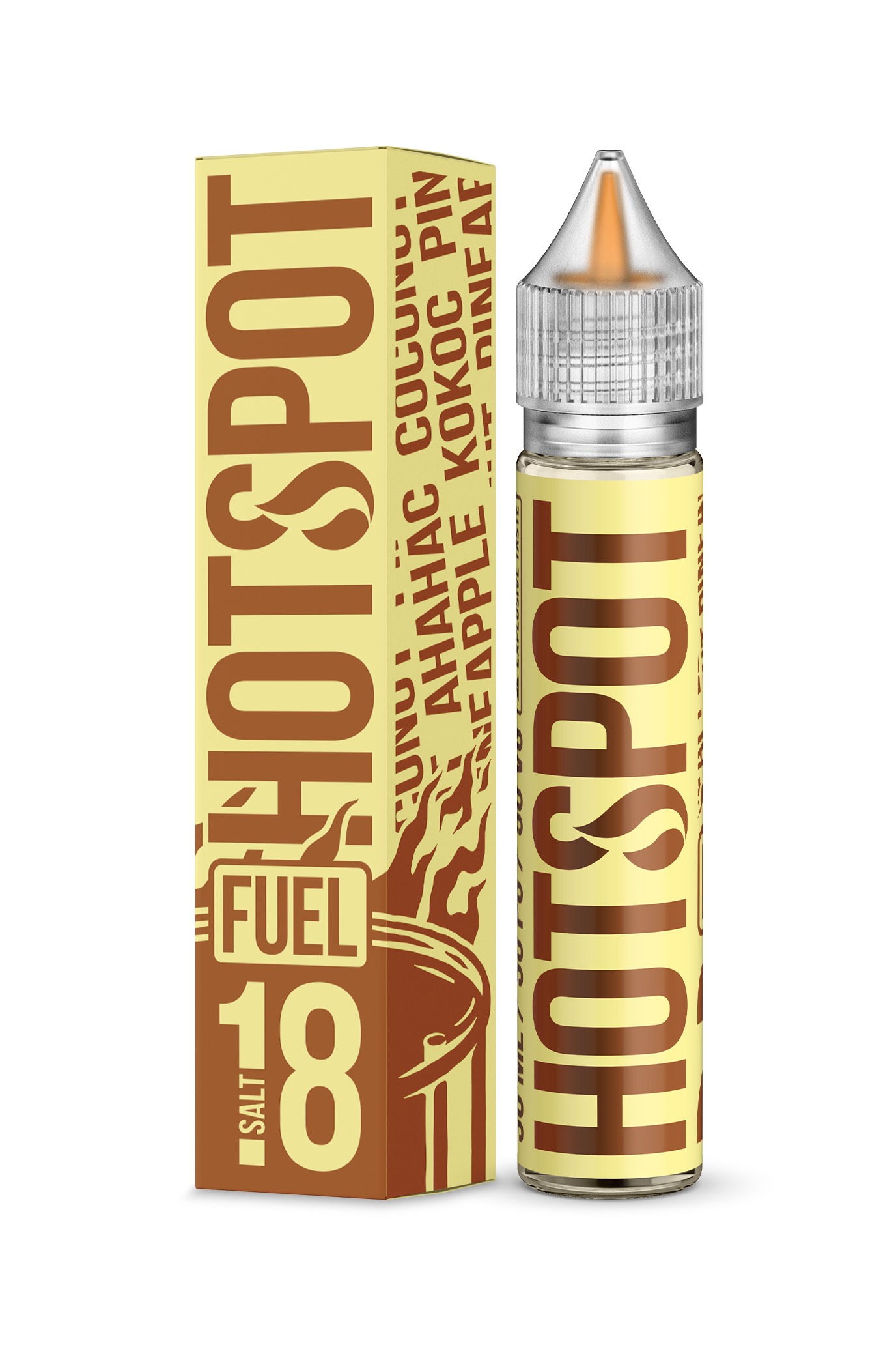 Жидкость - Hotspot Fuel - Salt 18 - Pineapple Coconut - 30 ml