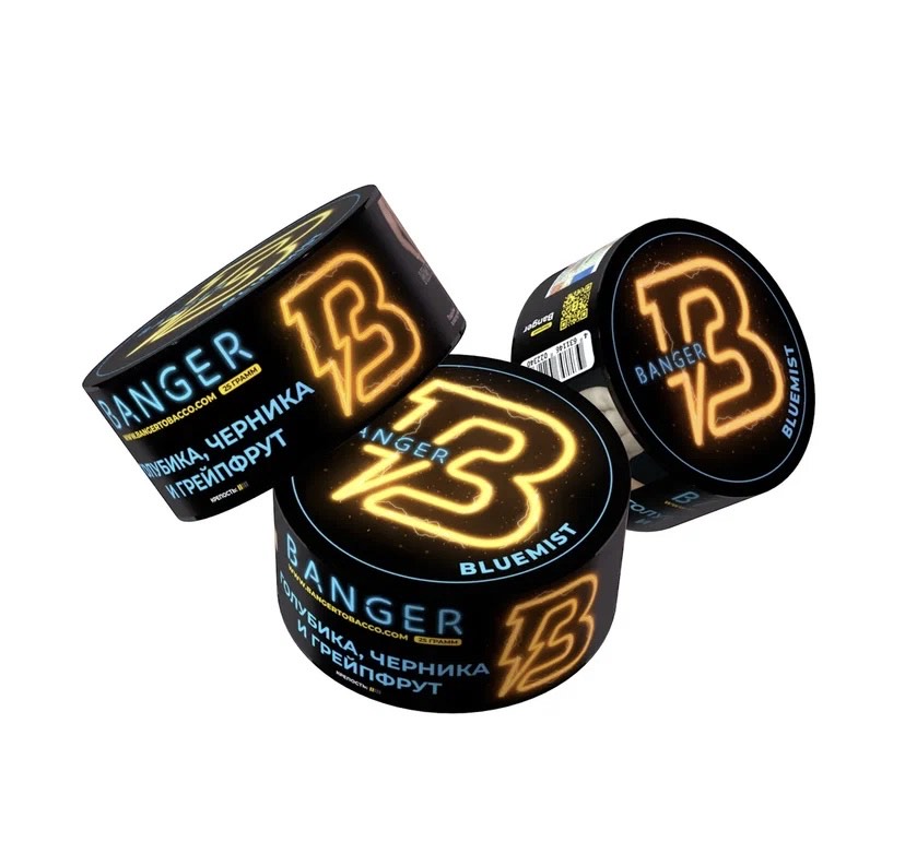 Табак для кальяна - Banger - Bluemist - ( с ароматом Голубика Черника Грейпфрут ) - 25 г