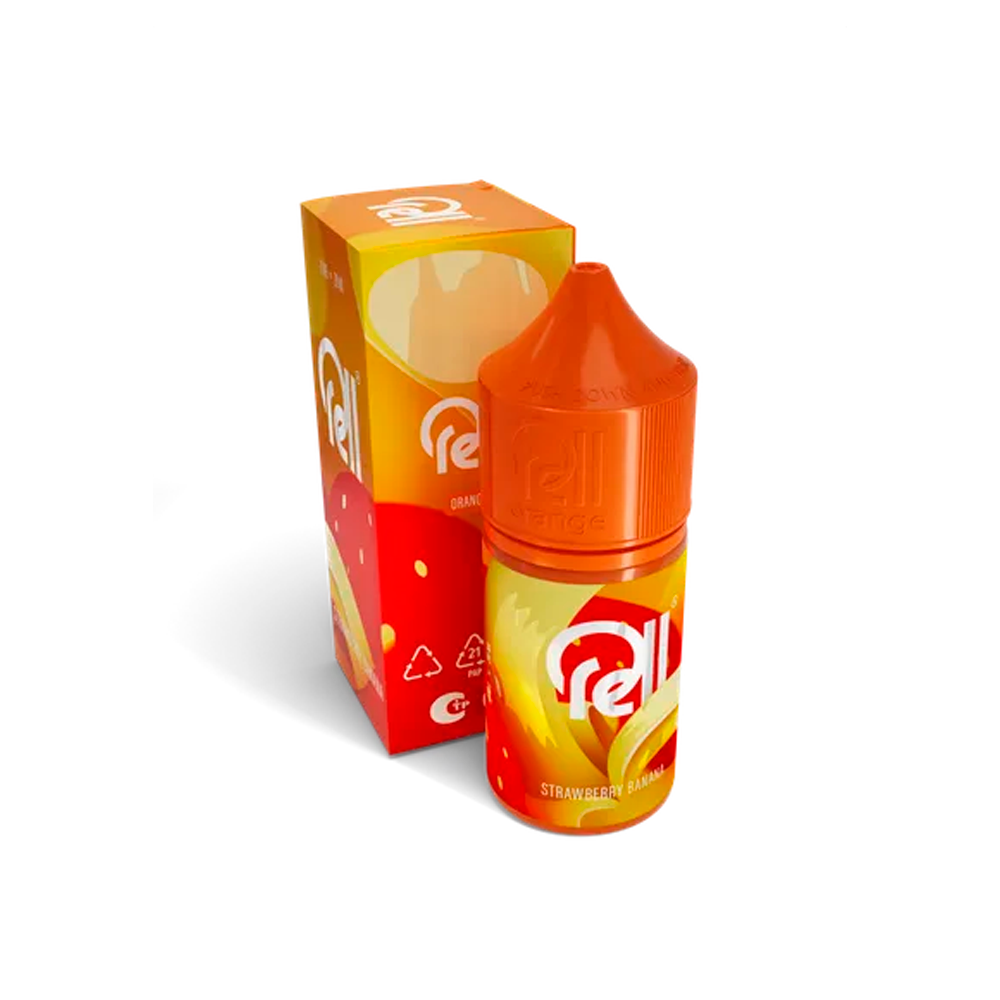 Жидкость для ЭСДН RELL ORANGE - Strawberry Banana ( с ароматом клубника-арбуз ) - 10 мл / 18 мг/см3