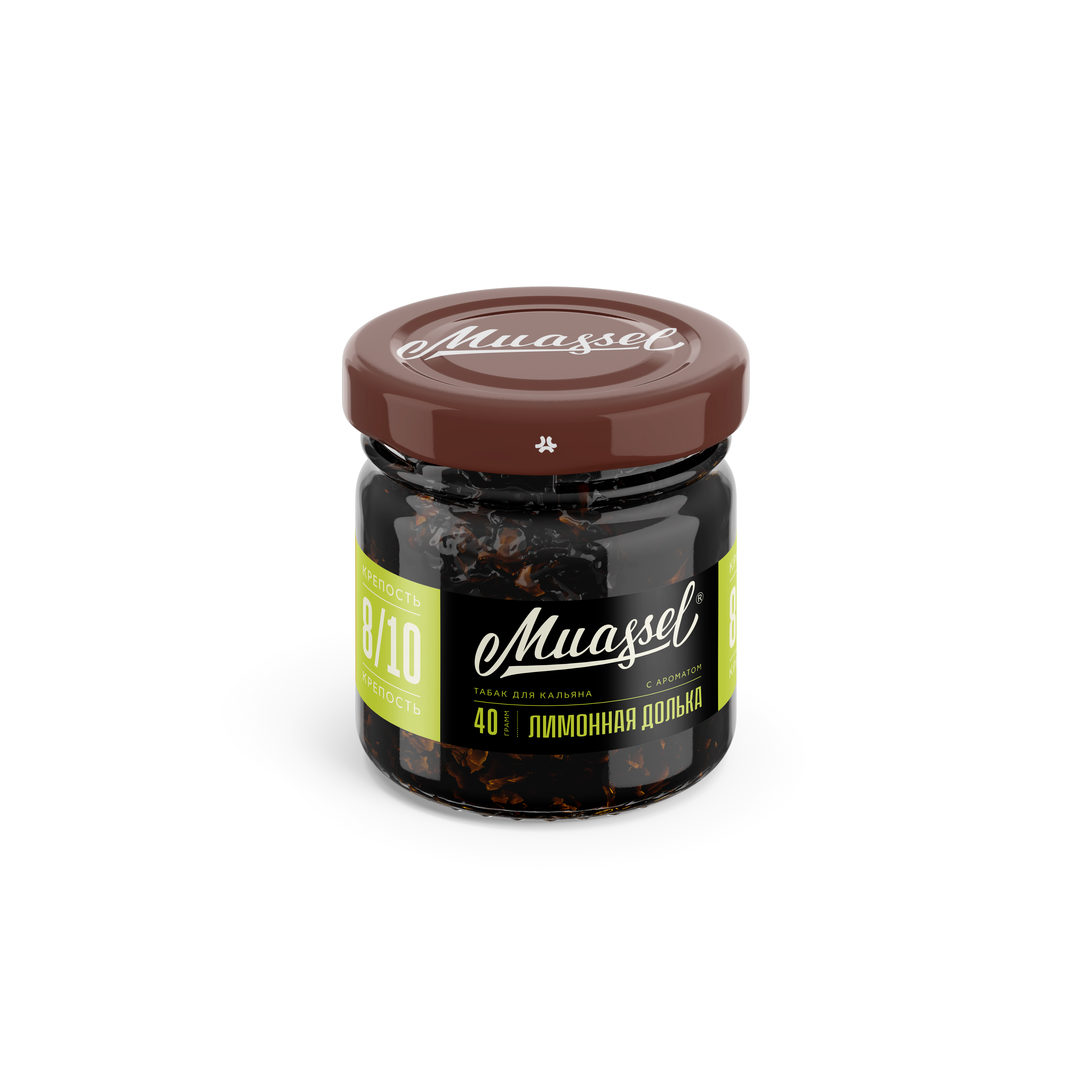 Табак для кальяна - Muassel extra strong 8/10 - Лимонная долька ( с ароматом лимонных леденцов ) - 40 г