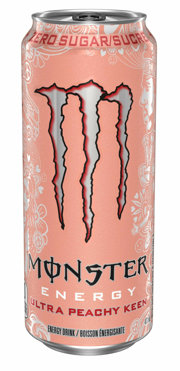 Энергетик - MONSTER ENERGY - ULTRA PEACHY KEEN - 500 мл