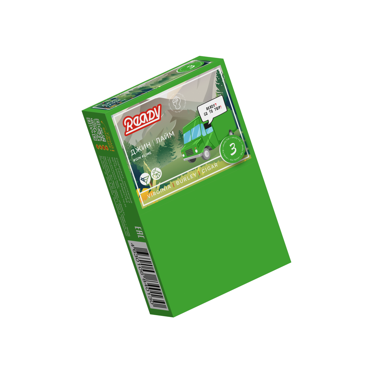 Табак для кальяна - Ready - Gin Trip - ( с ароматом джин лайм ) - 30 г