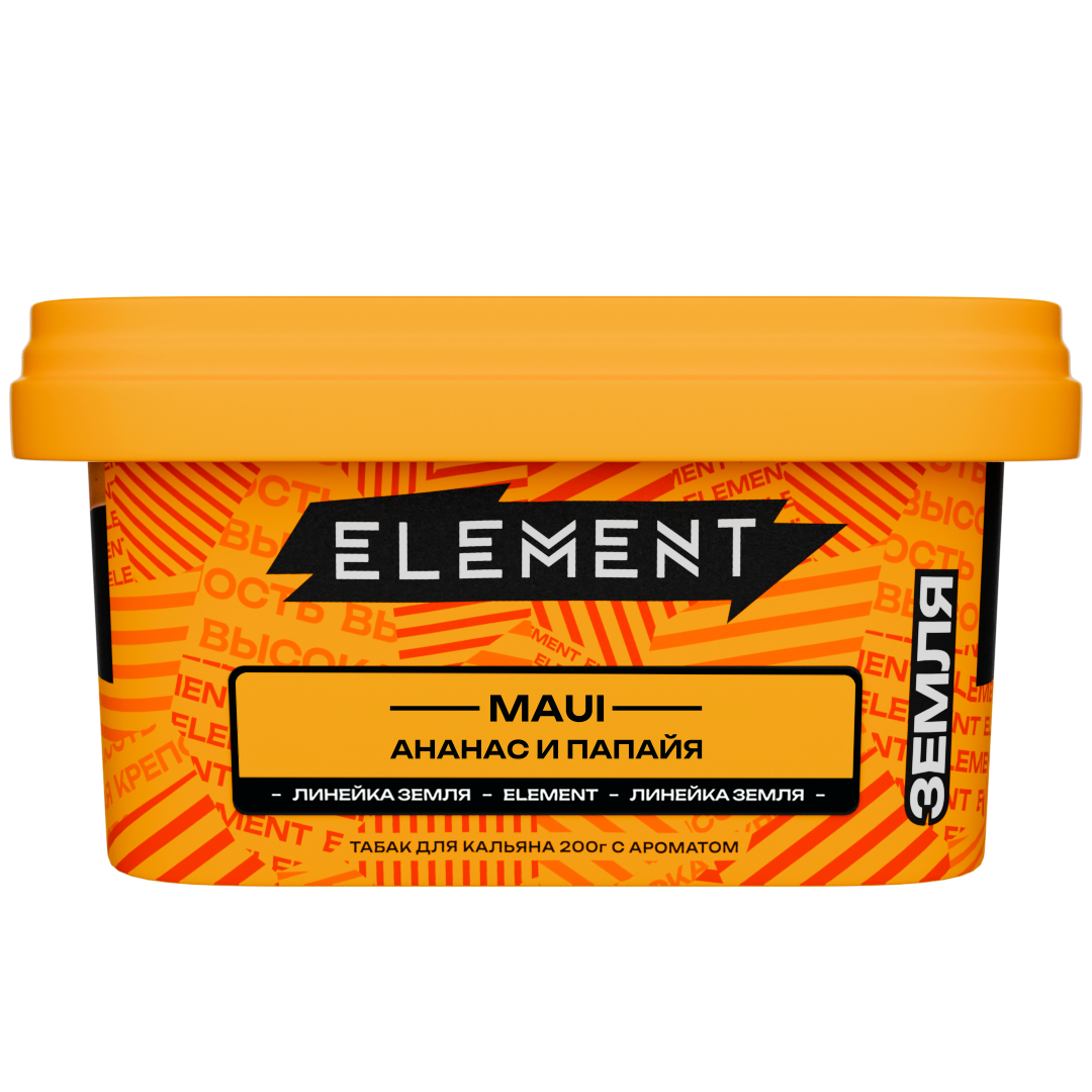 Табак для кальяна - Element - Earth - MAUI ( с ароматом ананас, папайя ) - 200 г