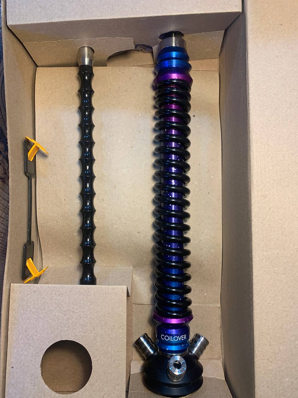 Кальян - Mamay - Coilovers - ( Space шахта - черная спираль анодирование )