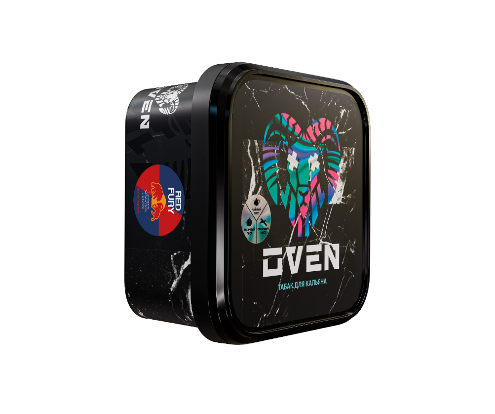 Табак для кальяна - Oven - RED FURY ( с ароматом барбарисового энергетика ) - 200 г