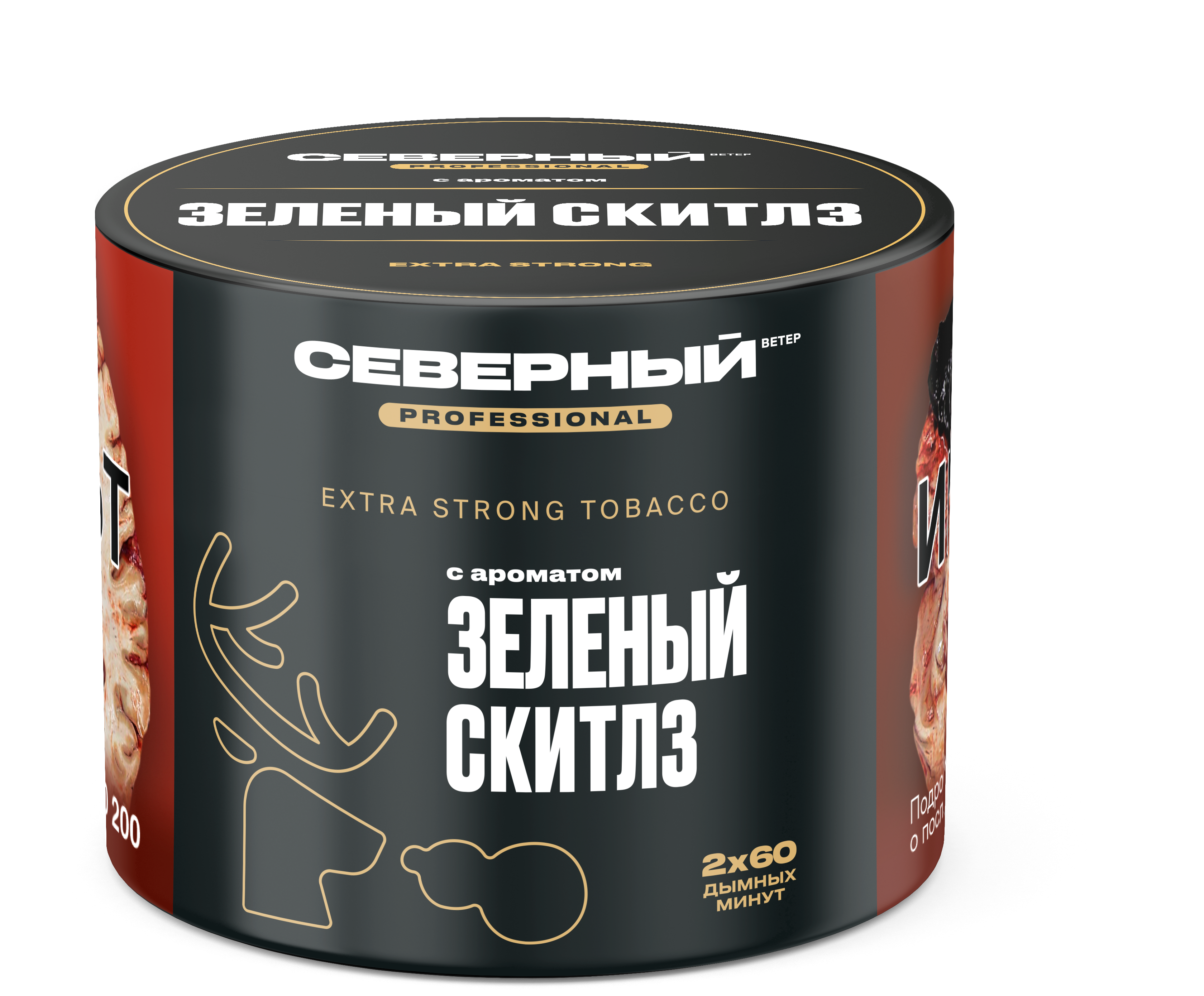 Табак для кальяна - Северный Professional - Зелёный скитлз ( с ароматом зелёный скитлз ) - 40 г