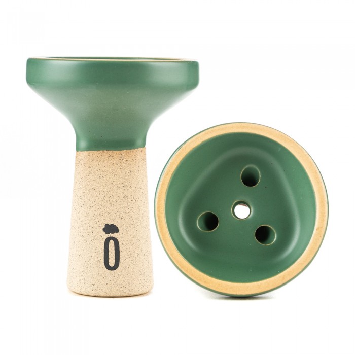 Чаша для кальяна - Облако - TRIO - Black - зеленый матовый