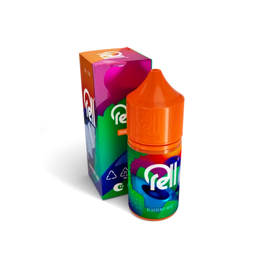 Жидкость для ЭСДН RELL ORANGE - Blueberry Mint ( с ароматом черника с мятой ) - 10 мл / 18 мг/см3