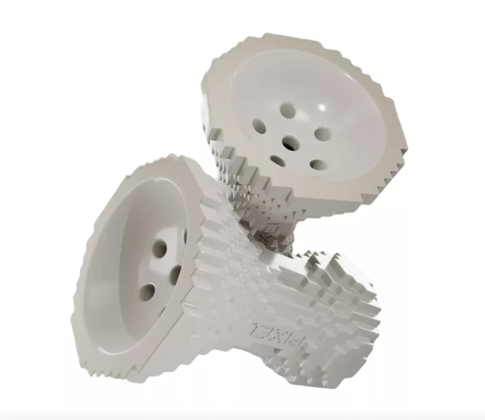 Чаша для кальяна - Big Max - PIXEL х Sarkozy - Белая ( турка )