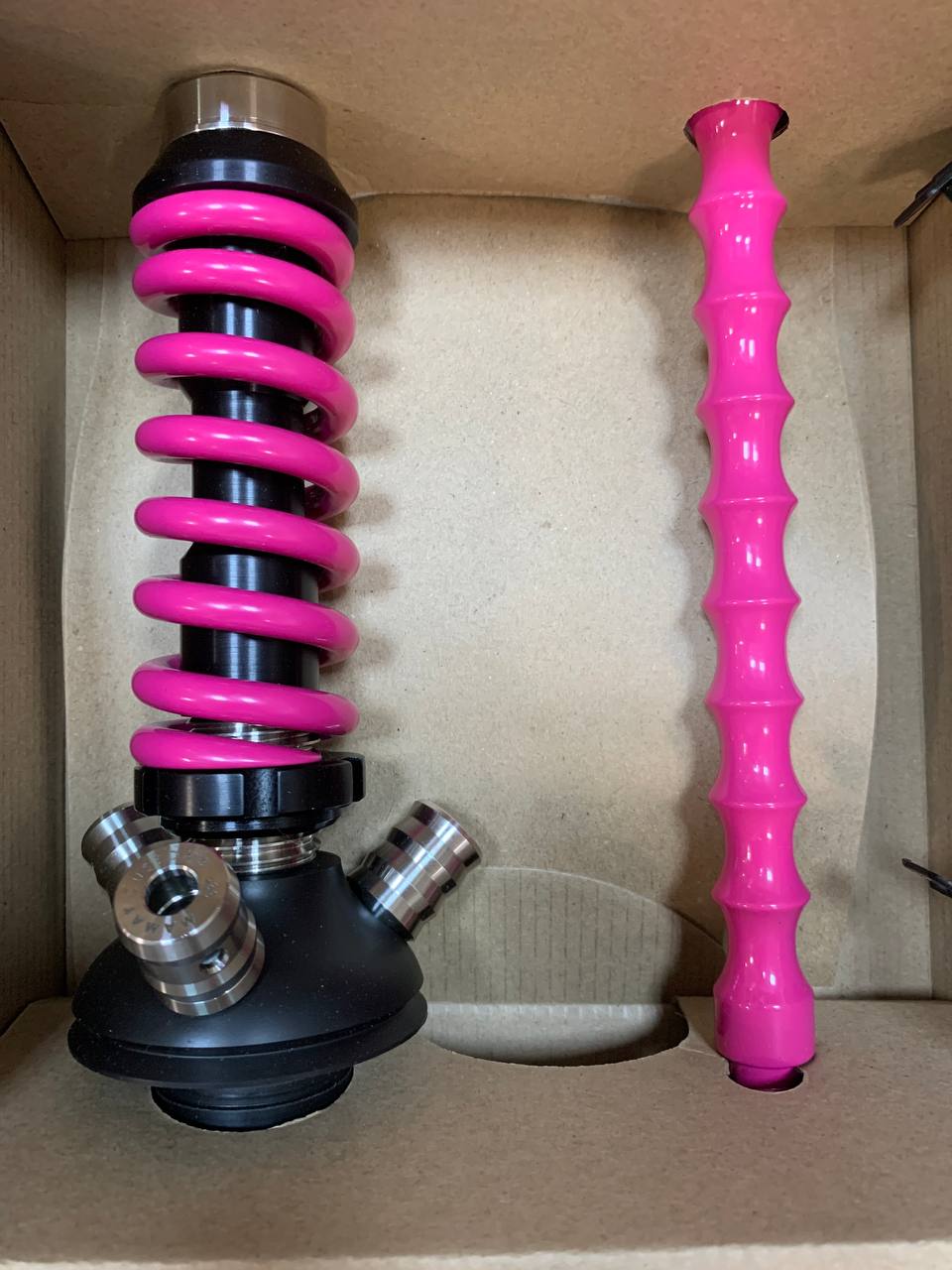 Кальян - Mamay - Coilovers Micro - ( Черная шахта - фуксия спираль ) 3.13