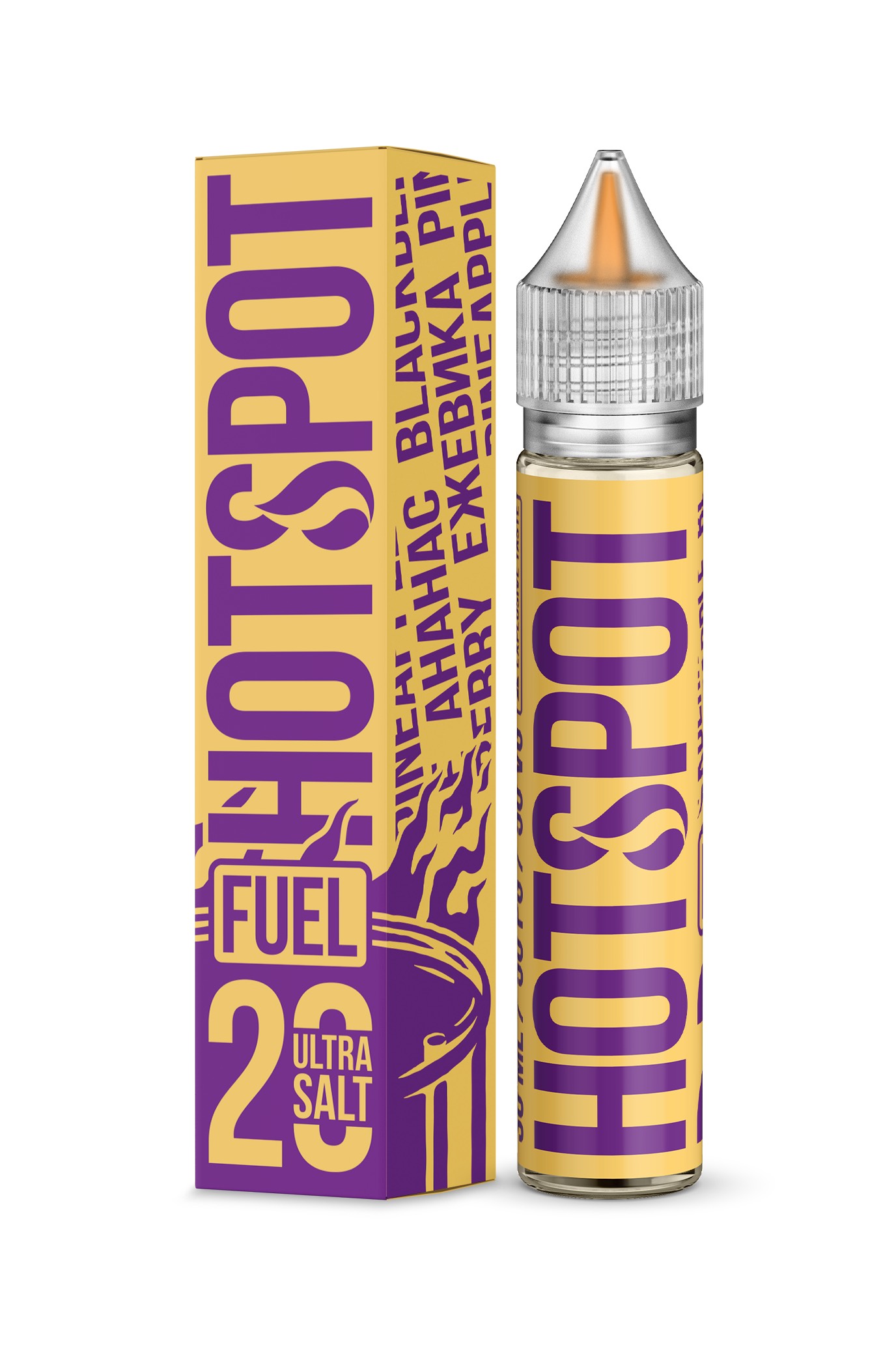 Жидкость - Hotspot Fuel - Ultra S - Pineapple Blackberry - 30 ml