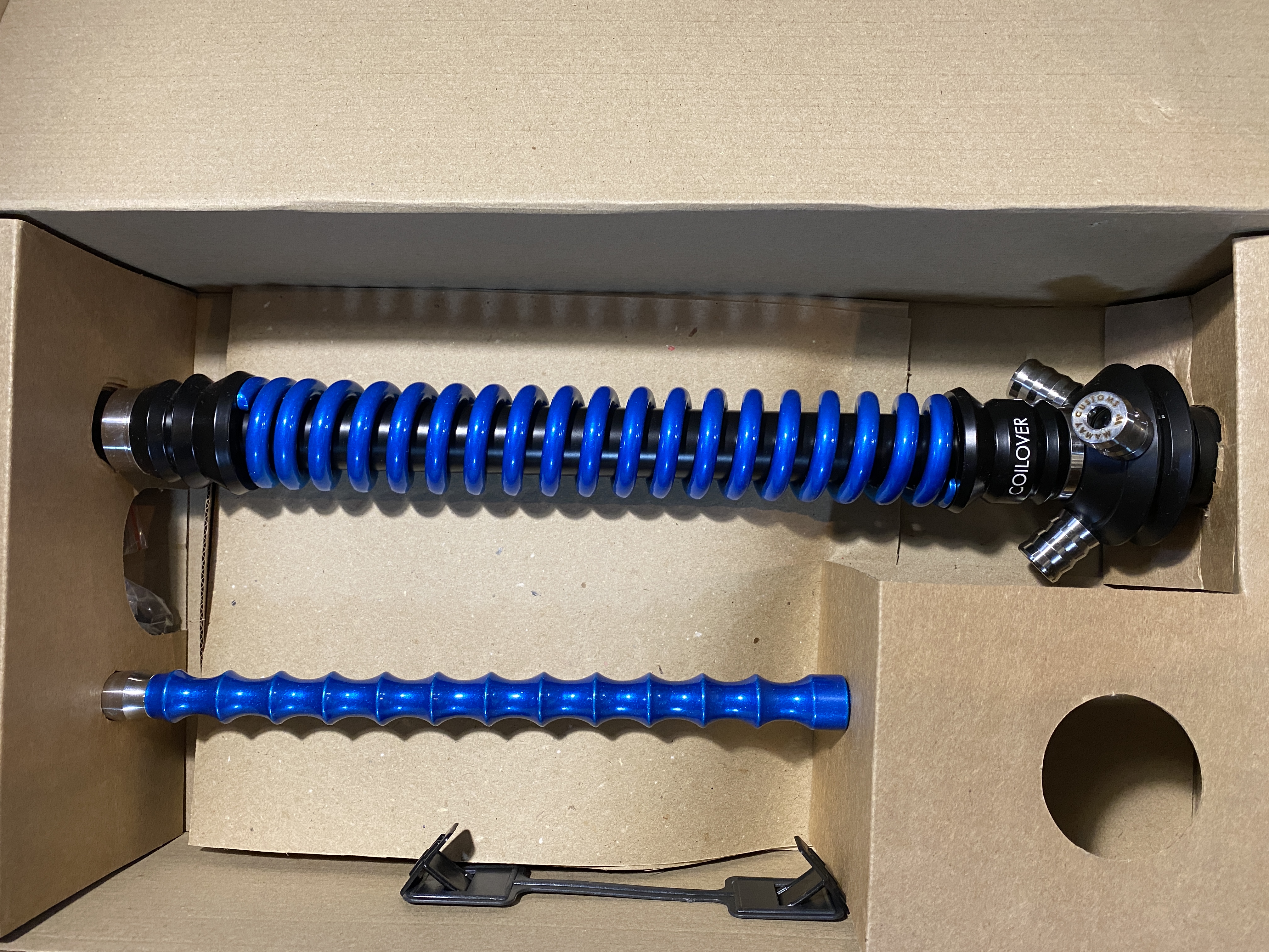 Кальян - Mamay - Coilovers - ( Черно - Голубой Лак )