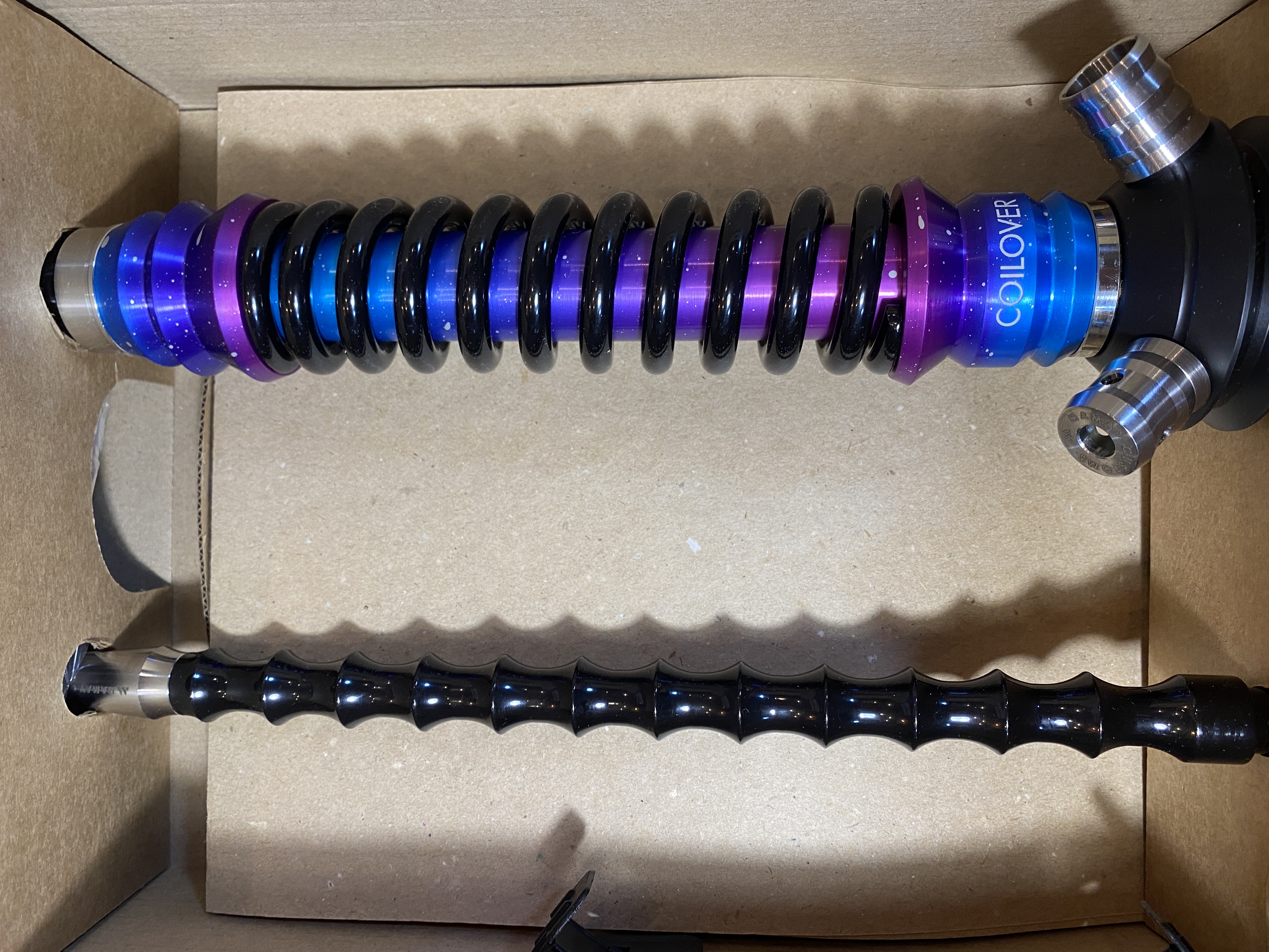 Кальян - Mamay - Coilovers Mini - ( Space Шахта - Черная спираль Анодирование )