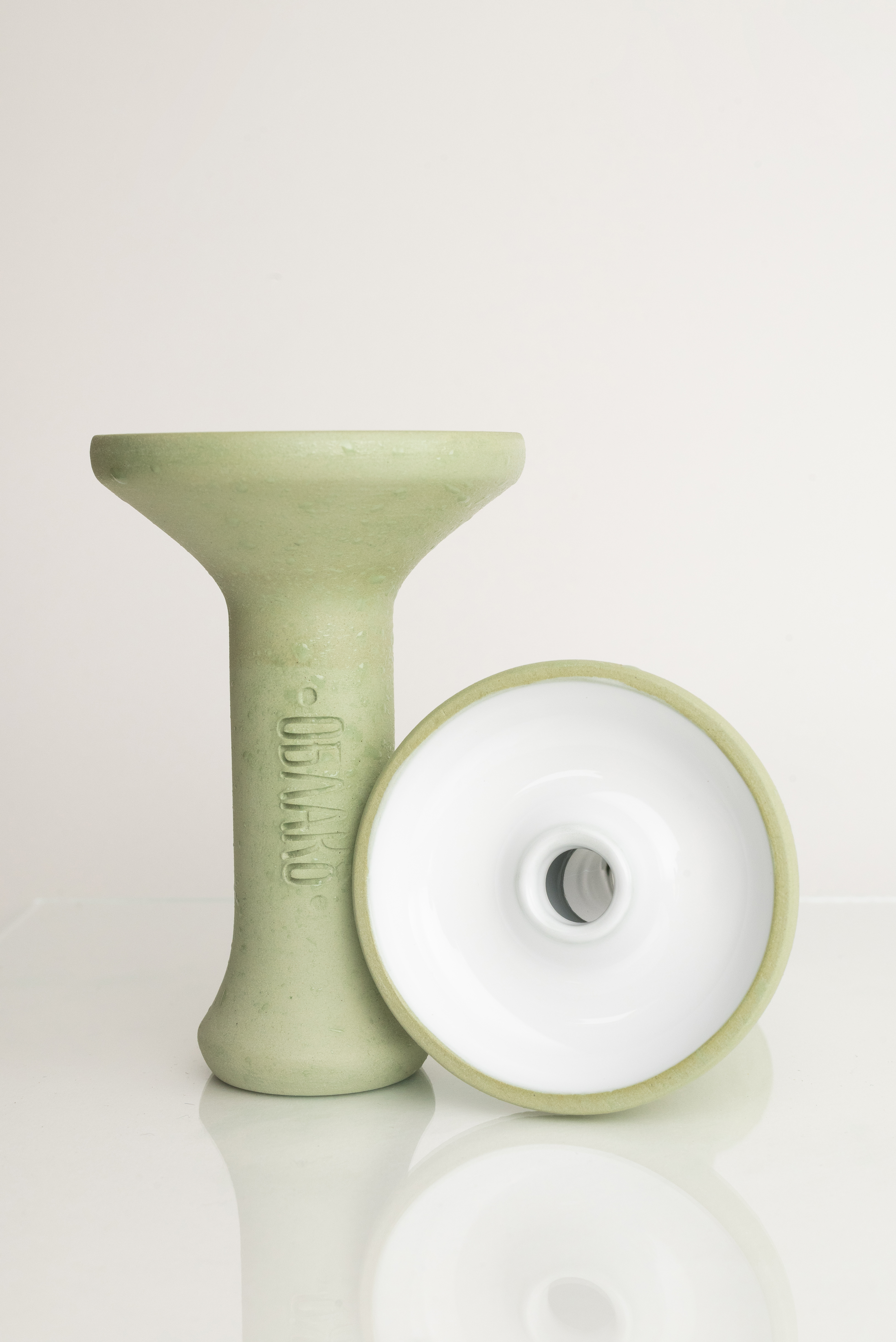 Чаша для кальяна - Облако - Mono - L - Phunnel - салатовый с белой ( фанэл )