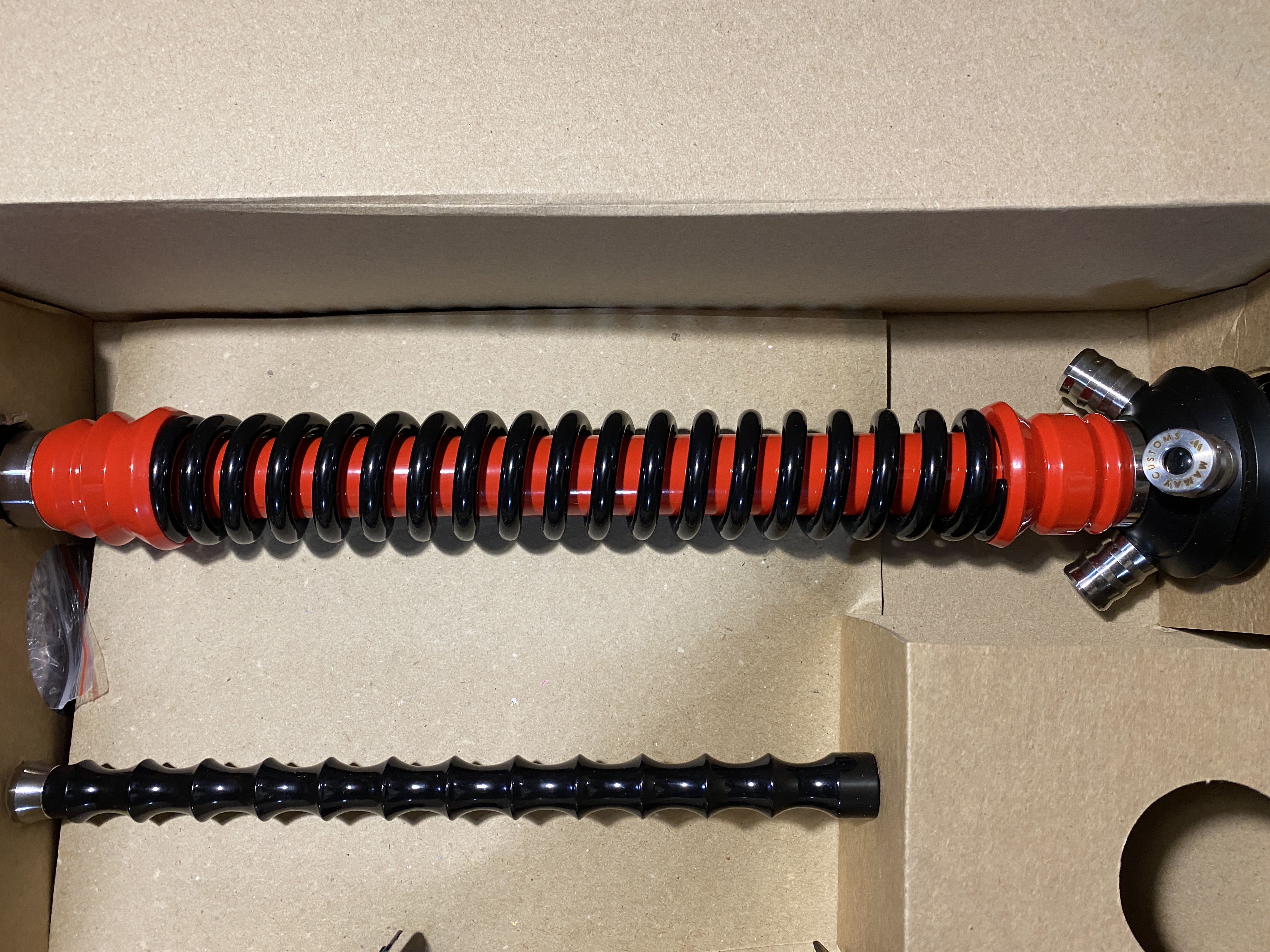 Кальян - Mamay - Coilovers - ( Красная шахта - черная спираль )