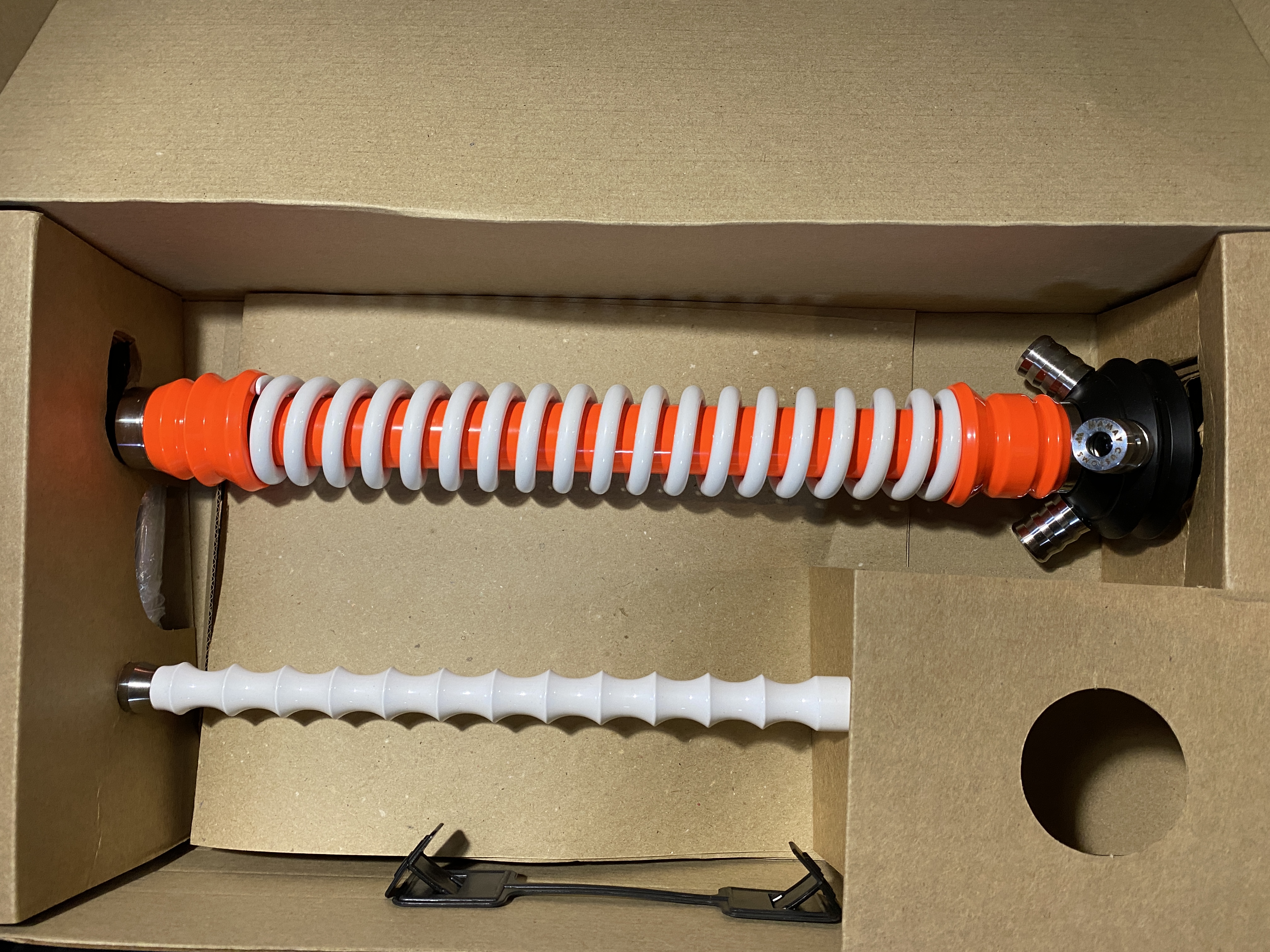 Кальян - Mamay - Coilovers - ( Оранжевый Флюр - Белый )