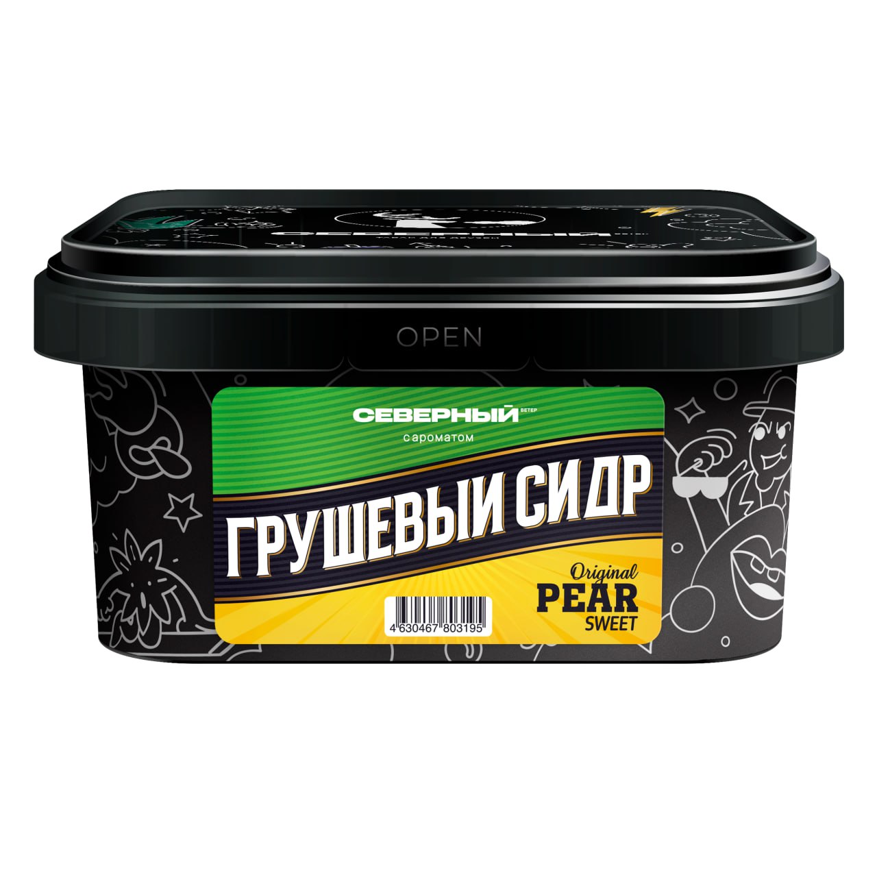 2025 - Табак для кальяна - Северный - ГРУШЕВЫЙ СИДР ( с ароматом грушевый сидр ) - 200 г