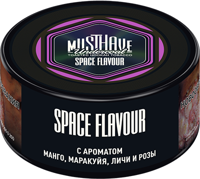Табак для кальяна - Must Have - Space Flavour ( с ароматом манго, маракуйя, личи, роза ) - small size - 25 г
