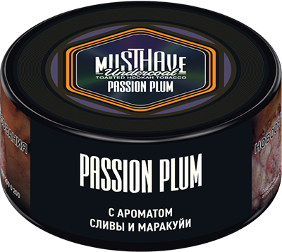Табак для кальяна - Must Have - Passion Plum ( с ароматом сливы и маракуйи ) - small size - 25 г