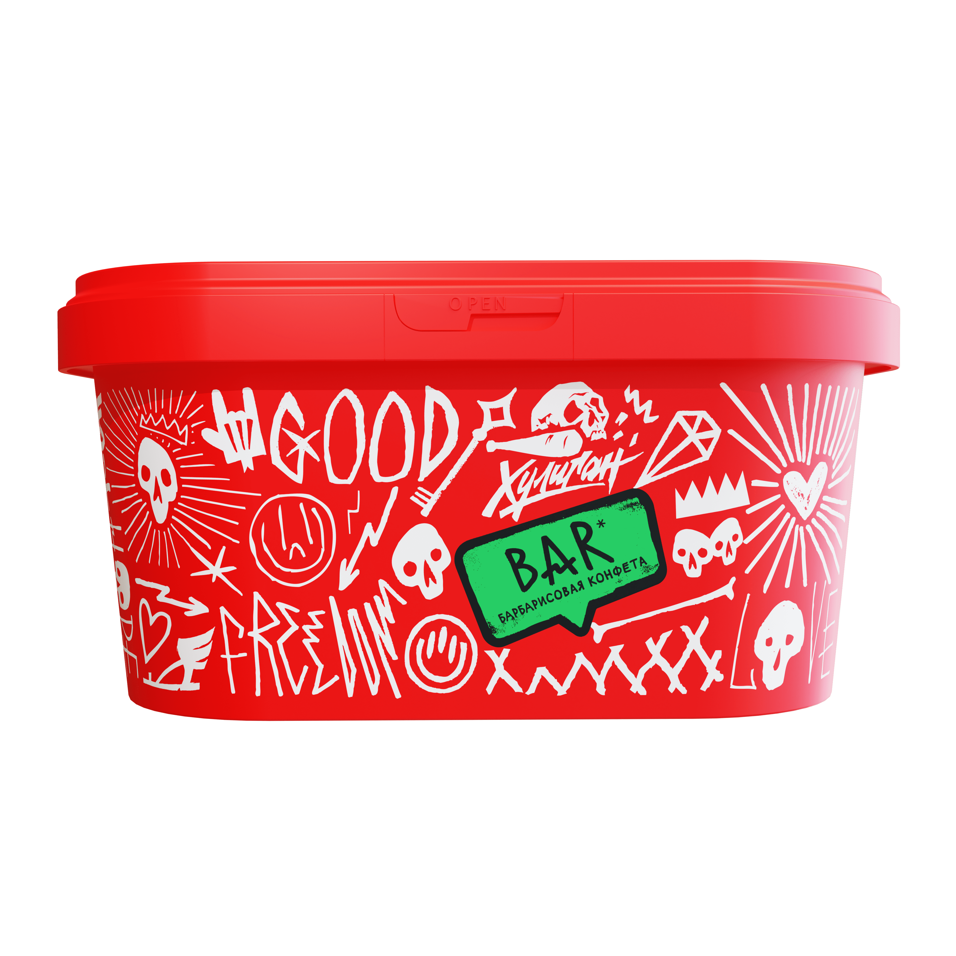 Табак для кальяна - Хулиган - BAR ( с ароматом барбарис ) - 200 г