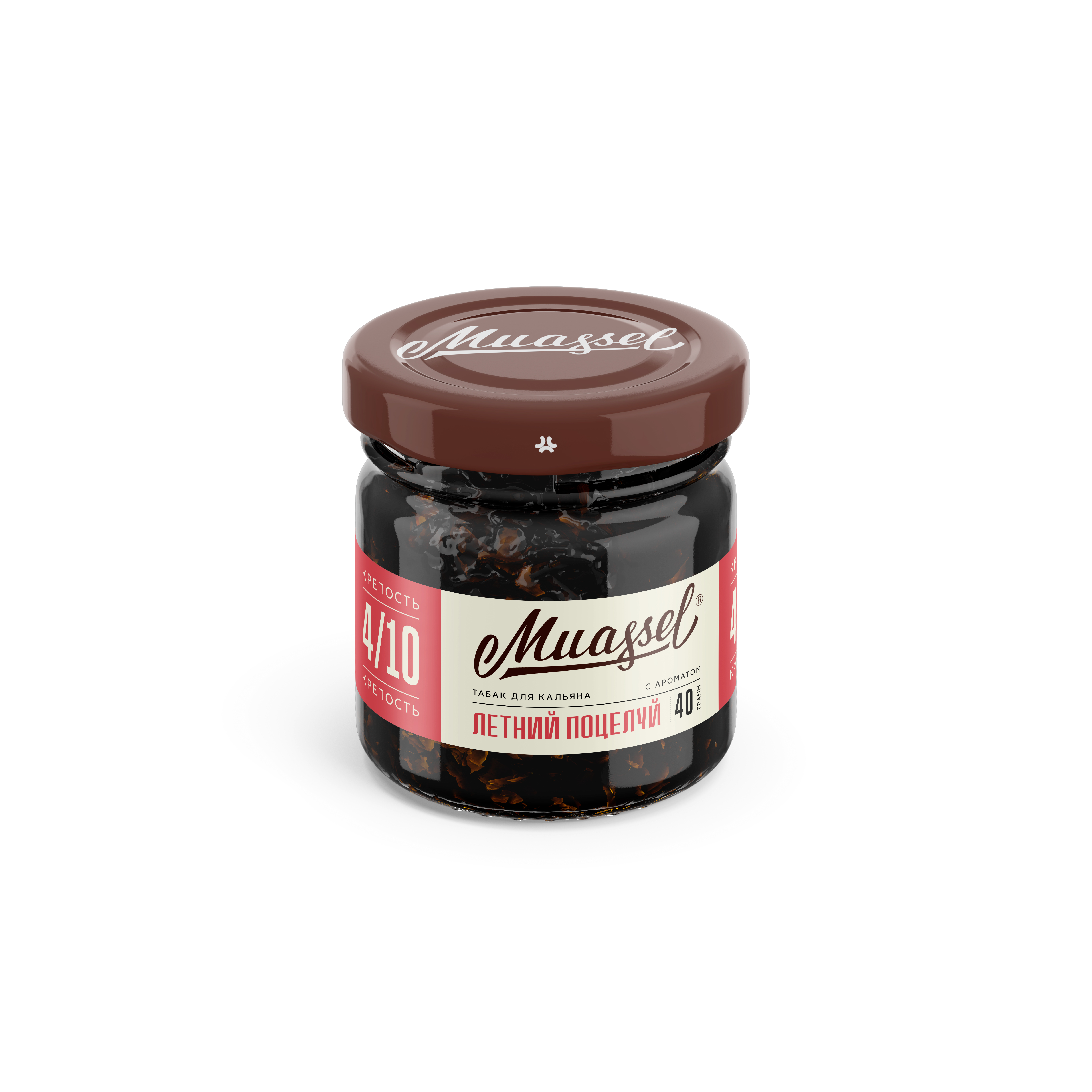 Табак для кальяна - Muassel medium 4/10 - Летний поцелуй ( с ароматом арбуз, дыня, базилик ) - 40 г
