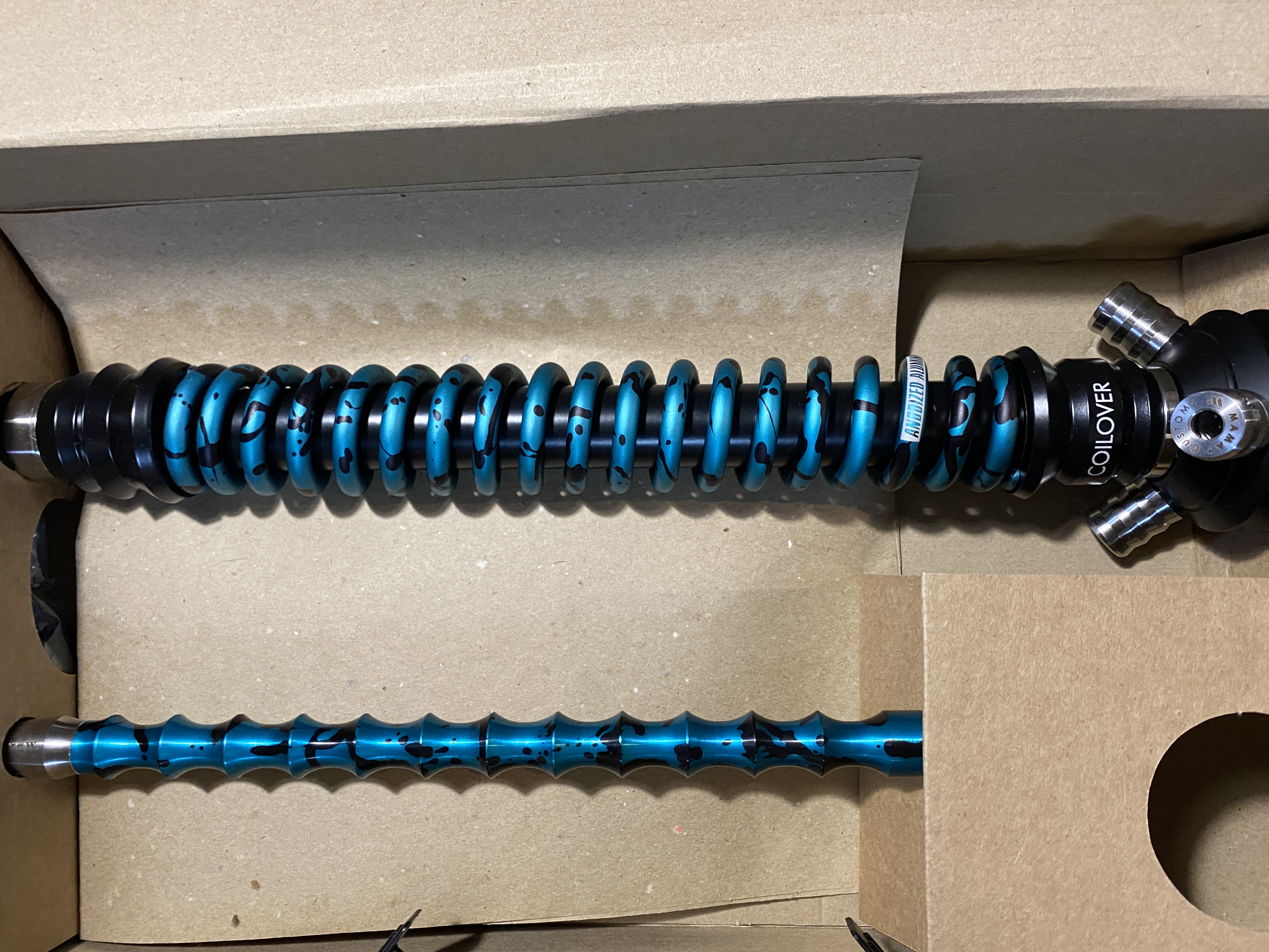 Кальян - Mamay - Coilovers - ( Черно - Голубой Анодирование )