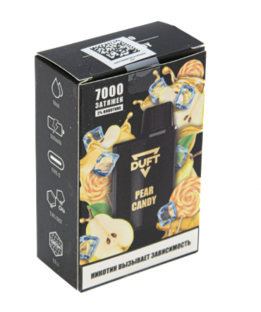 ЭСДН - DUFT 7000 - Pear Candy ( с ароматом конфета с грушей ) ЧЗ