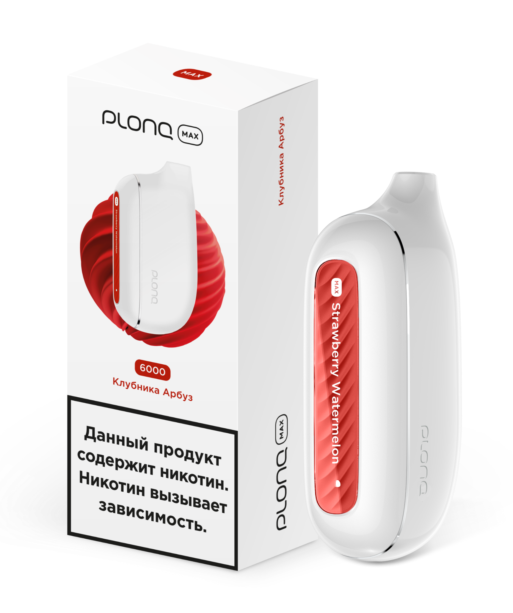 ЭСДН - Plonq Max 6000 - Клубника Арбуз