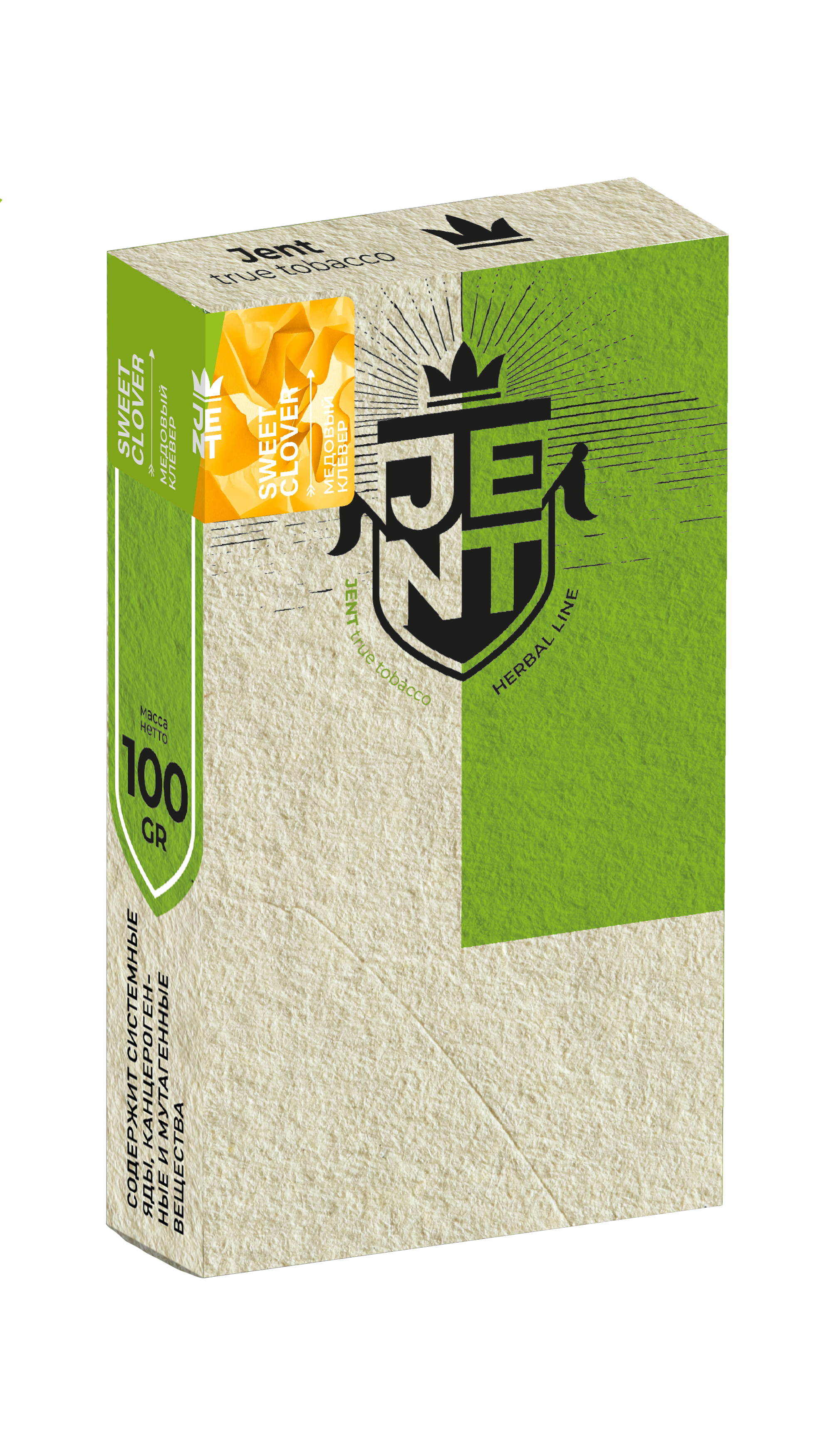 Табак для кальяна - Jent Herbal - Sweet Clover ( с ароматом медовый клевер ) - 100 г