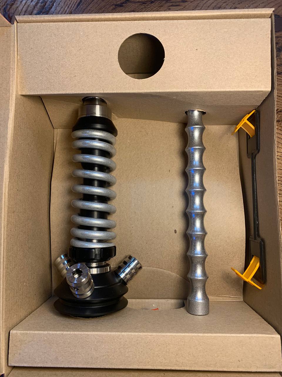 Кальян - Mamay - Coilovers Micro - ( Черная шахта - хром спираль ) 3.7