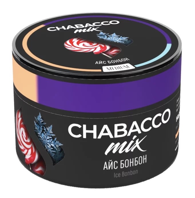 Бестабачная смесь для кальяна - Chabacco MIX - Ice Bon Bon ( с ароматом айс бонбон ) - 50 г