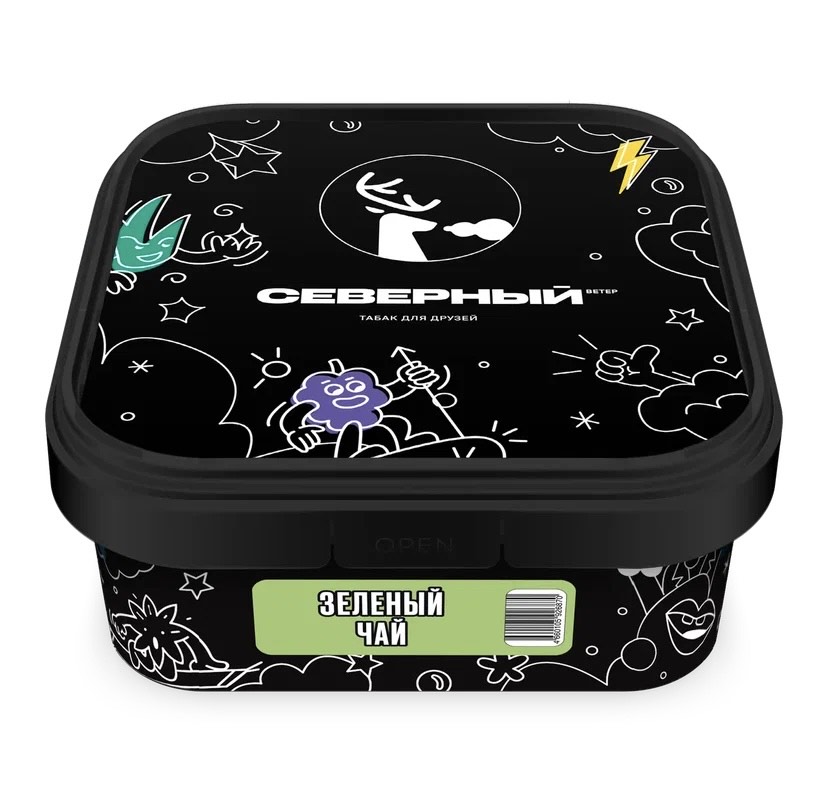 Табак для кальяна - Северный - ЗЕЛЕНЫЙ ЧАЙ ( с ароматом зеленый чай ) - 200 г