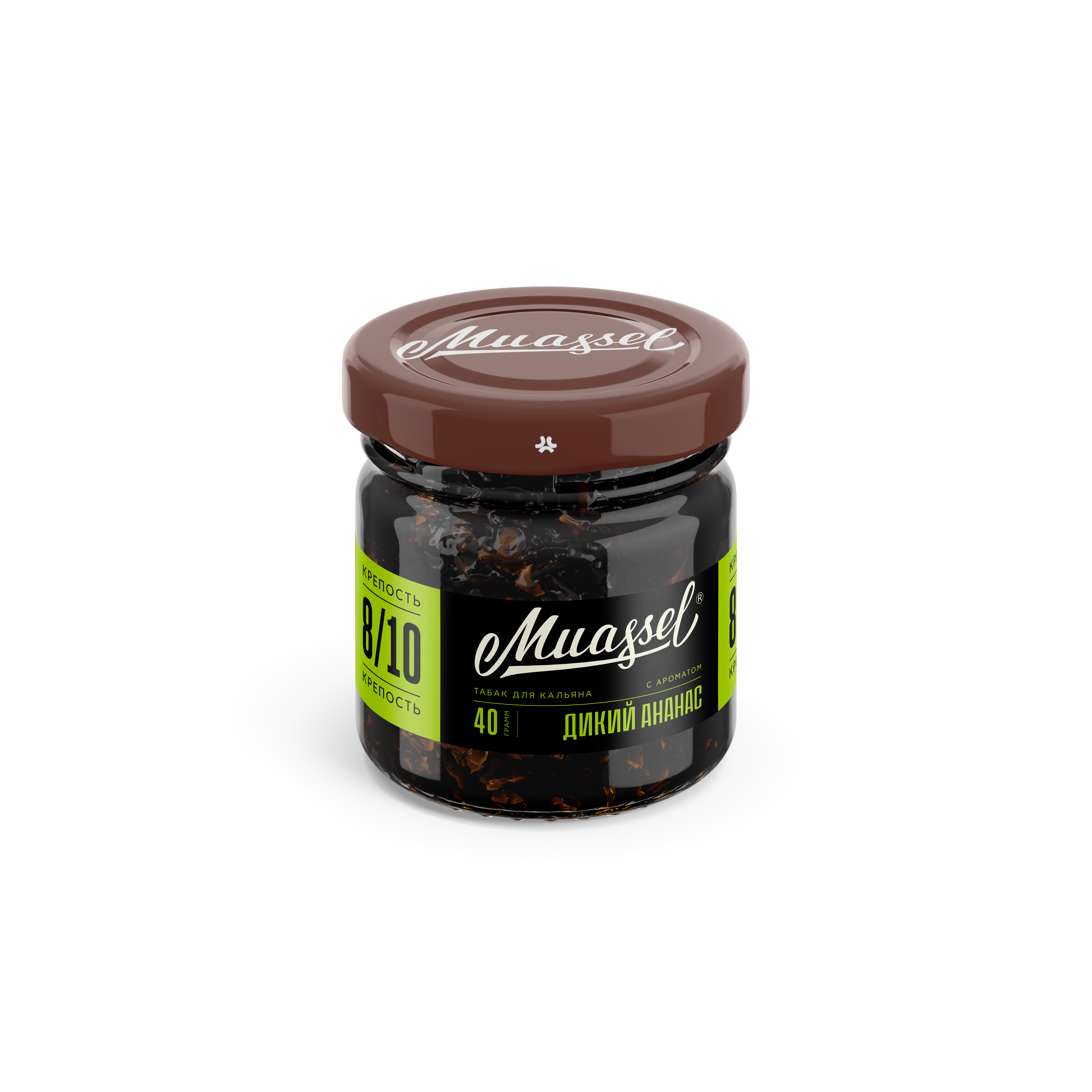 Табак для кальяна - Muassel extra strong 8/10 - Дикий ананас ( с ароматом ананас ) - 40 г