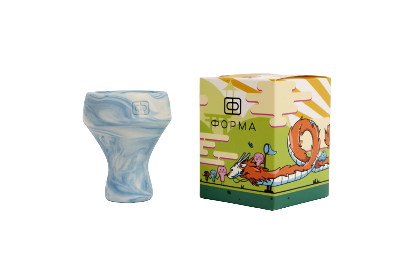 Чаша для кальяна - Forma Bowl - base - Цунами (синяя) ( турка )