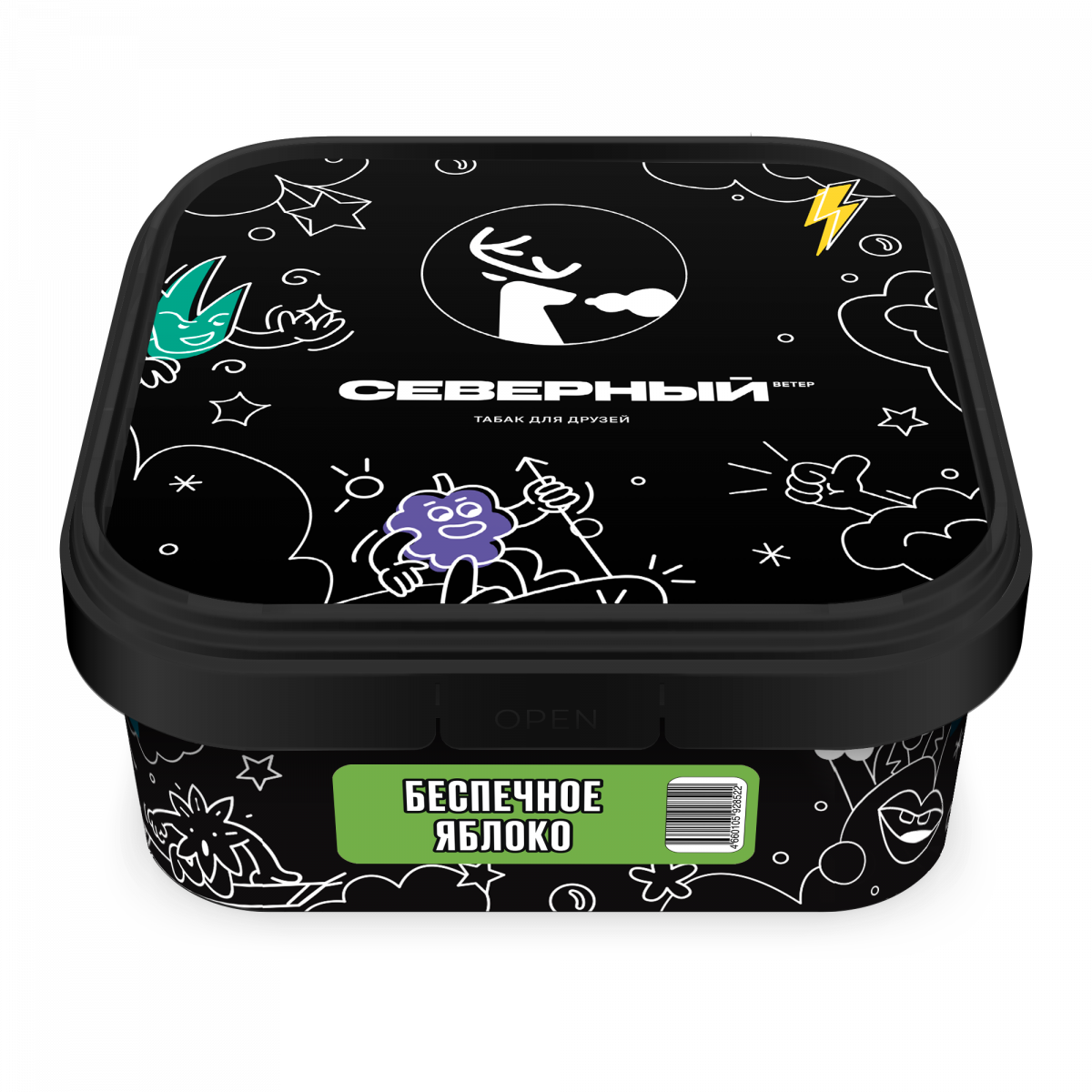 Табак для кальяна - Северный - БЕСПЕЧНОЕ ЯБЛОКО ( с ароматом яблоко ) - 200 г
