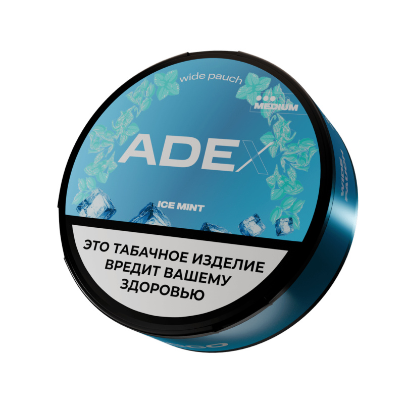 Жевательный табак - ADEX - Medium Wide - Ice Mint - 10 г